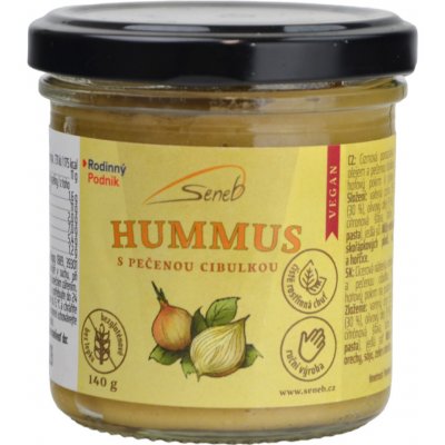 Seneb Hummus s pečenou cibulkou VEGAN 140 g – Zboží Dáma