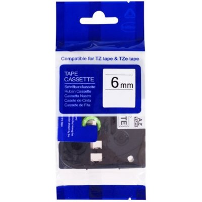 Páska PrintLine kompatibilní s Brother TZE-S611 Páska, pro tiskárny štítků, kompatibilní s Brother TZE-S611, 6mm, černý tisk/žlutý podklad, extra adhezivní PLTB114 – Zboží Živě
