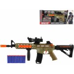 Teddies Samopal na pěnové náboje + náboje 12ks plast 60cm na baterie se světlem – Zboží Dáma