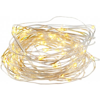 Chomik Světelný řetěz 60LED, IP44, 6,2 m, 3x AA, teplé světlo – Hledejceny.cz