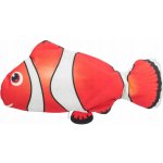 Trixie Toy Wriggle Fish, bílá/červená/černá, 26 cm, s catnip – Zboží Mobilmania