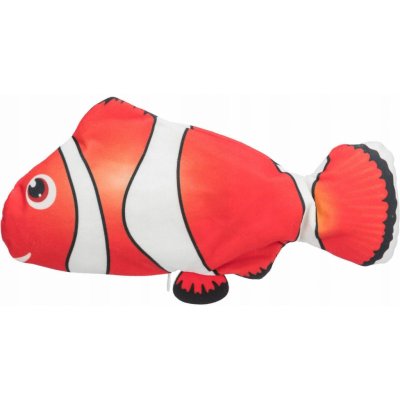 Trixie Toy Wriggle Fish, bílá/červená/černá, 26 cm, s catnip – Zbozi.Blesk.cz