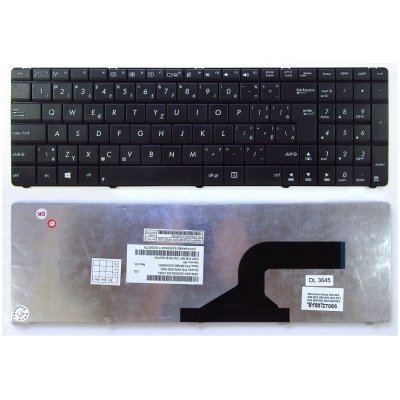 slovenská klávesnice Asus A43 A52 A53 A72 B53 G60 G53 G72 G73 K52 K72 N50 N51 N53 N60 N61 N71 N73 X55 X75 černá SK design 2