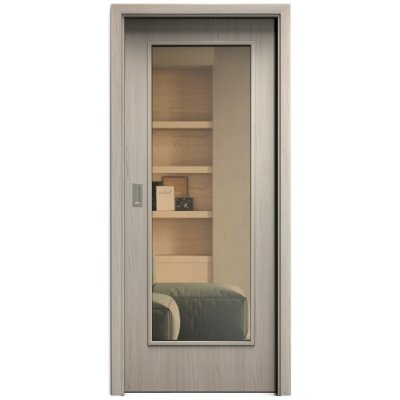 Sapeli Elegant Komfort M40 posuvné borovice bílá 80 x 197 cm Planibel bronz – Hledejceny.cz