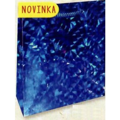 Nekupto Dárková papírová taška hologram 23 x 18 x 10 cm Modrá 122 40 THM – Zbozi.Blesk.cz