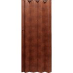 Hopa Koženkové shrnovací dveře plné 60 83 x 200 cm, model hnědý – Zboží Mobilmania