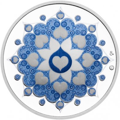 Česká mincovna Stříbrná medaile Kapka naděje – Mandala naděje proof 16 g – Zboží Dáma