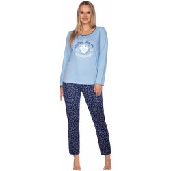 Regina 651/31 dámské pyžamo s obrázkem modrá