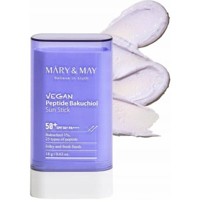 Mary&May - Vegan Peptide Bakuchiol Sun Stick SPF50+ krém v tyčince - 18 g – Sleviste.cz