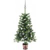 Vánoční stromek zahrada-XL Umělý vánoční stromek s LED a sadou koulí 65 cm zelený