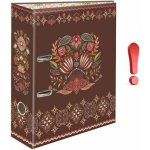 ARGUS Pořadač pákový A4 Floral scape, hnědý, 7,5 cm 16710389z – Zboží Živě