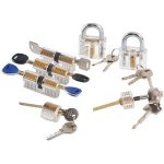 LockPick sada 7x průhledný trénovací zámek ML0004 – Zboží Dáma