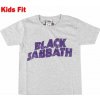Dětské tričko ROCK OFF Tričko metal Black Sabbath Wavy Logo černá