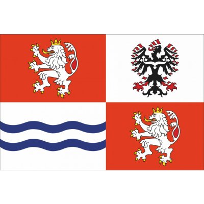 Vlajka Středočeského kraje vlajka - 30 x 45 cm - tunel, karabina – Hledejceny.cz