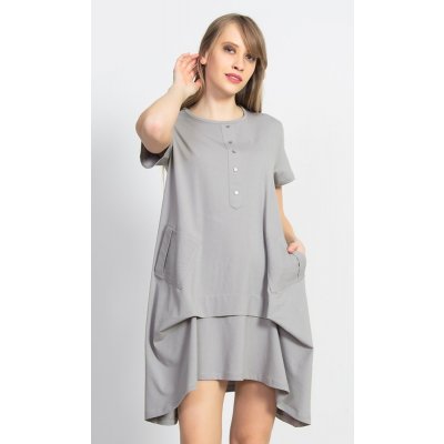 Vienetta Secret dámské mateřské šaty Adriana šedá – Hledejceny.cz