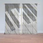 Záclony Klávesy piana: 2 ks - 150x250 cm - Sablio – Hledejceny.cz