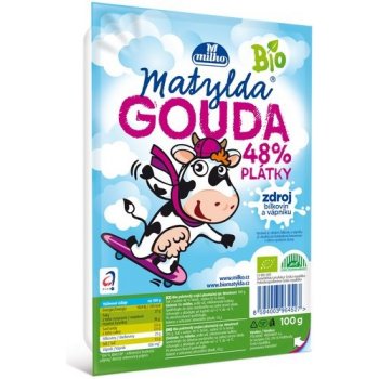 Milko Matylda z hor Bio gouda 48% plátky 100g