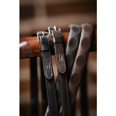 HORSEWARE Otěže Grip Rubber hnědé – Zboží Dáma