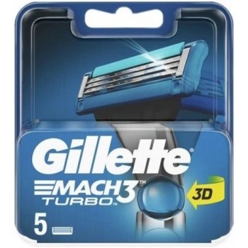 Gillette Mach3 Turbo 3D 5 ks