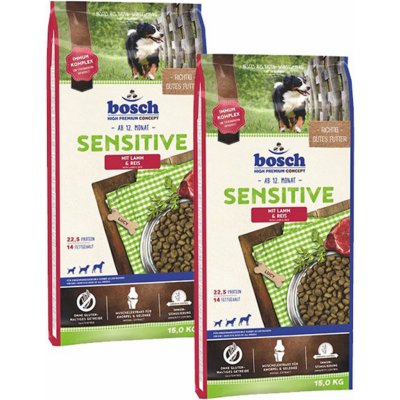 bosch Sensitive Lamb & Rice 2 x 15 kg – Hledejceny.cz