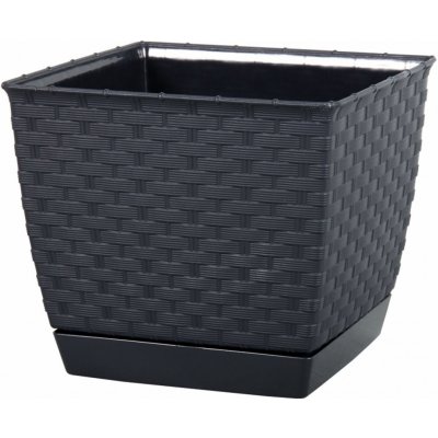 Prosperplast Ratolla square 19 x 19 x 15,9 cm antracit – Hledejceny.cz