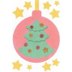 Radost v písku Šablona na pískování baňka se stromečkem A4 210 x 297 mm – Zboží Dáma