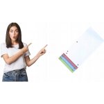 Papírové rozlišovače Donau 1/3 A4, 235 x 105 mm, mix barev, 100 ks – Hledejceny.cz