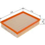 Vzduchový filtr BOSCH F 026 400 551 – Hledejceny.cz