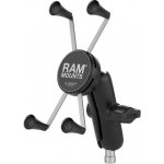 RAM MOUNTS RAM® sestava - velký držák X-Grip® se středním ramenem a základnou s otvorem pro šrouby M8