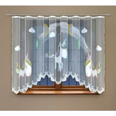 Kusová záclona Jednorožec S řasící páskou F1 160x300 – Hledejceny.cz