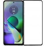 Picasee 3D ochranné tvrzené sklo s rámečkem pro Motorola Moto G54 5G - černé 393011 – Zboží Živě