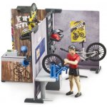 BWORLD Bruder 63120 Cykloservis a prodejna s figurkou – Sleviste.cz