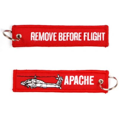 Přívěsek na klíče remove before flight APACHE – Zboží Mobilmania