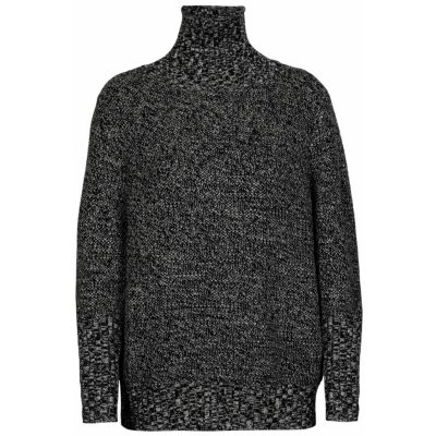 Icebreaker dámský svetr Wmns Seevista Funnel Neck Sweater Black Snow – Zboží Mobilmania