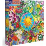 EEBOO Čtvercové Květinový kalendář 1000 dílků – Hledejceny.cz