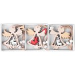 MagicHome Ozdoba Vánoce anděl závěsný bal. 9 ks 5,5x7,5 cm – Hledejceny.cz