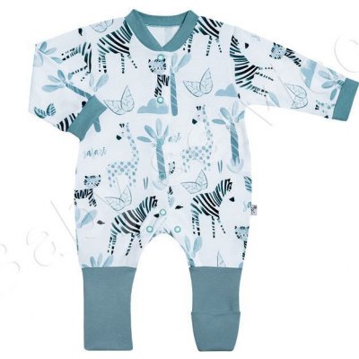 Baby Service Rostoucí overal s prodlouženým nápletem Safari mentolová – Zboží Dáma