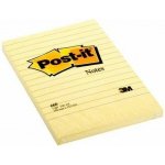 Samolepicí bloček, žlutá, 102x152 mm, 100 listů, linkovaný, 3M POSTIT – Hledejceny.cz