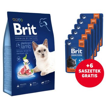 Brit Premium by Nature Cat Sterilized Lamb 8 kg