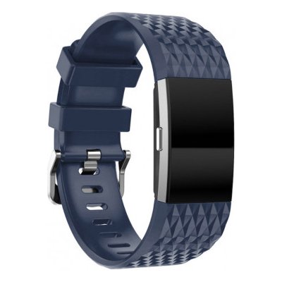 BStrap Silicone Diamond Large řemínek na Fitbit Charge 2, dark blue SFI002C04 – Zbozi.Blesk.cz