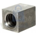 Matice trapézová čtyřhranná, ocelová, LEVÝ závit 20x4 4hr. 40x40,L=50, balení 1 ks – Zboží Mobilmania