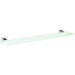 Skleněná polička tesa® Elegaant chrom-bílá, Rozměr: 50mm x 123mm x 600mm – Zbozi.Blesk.cz