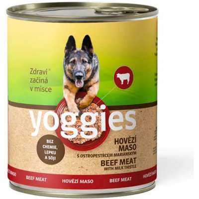 Yoggies hovězí s ostropestřcem mariánským 400 g – Sleviste.cz