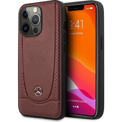 Mercedes hard obal na iPhone 15 PRO Red Leather Urban Bengale – Zboží Mobilmania