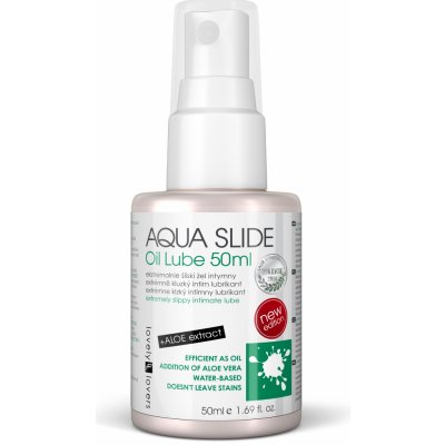 Lovely Lovers AQUA SLIDE Oil Lube + ALOE Extract 50 ml – Zboží Mobilmania