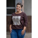 Italy fashion Mikina od SRDCE Krémová – Zboží Dáma