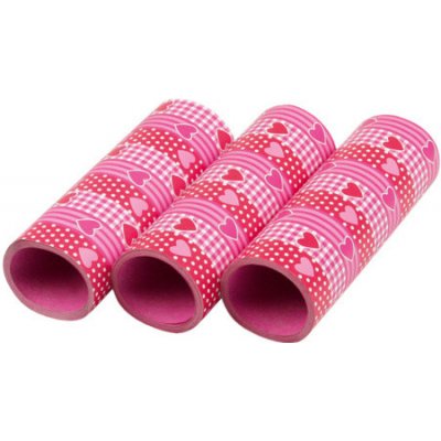 Amscan Serpentýny červeno-růžové srdce 3ks – Zboží Mobilmania