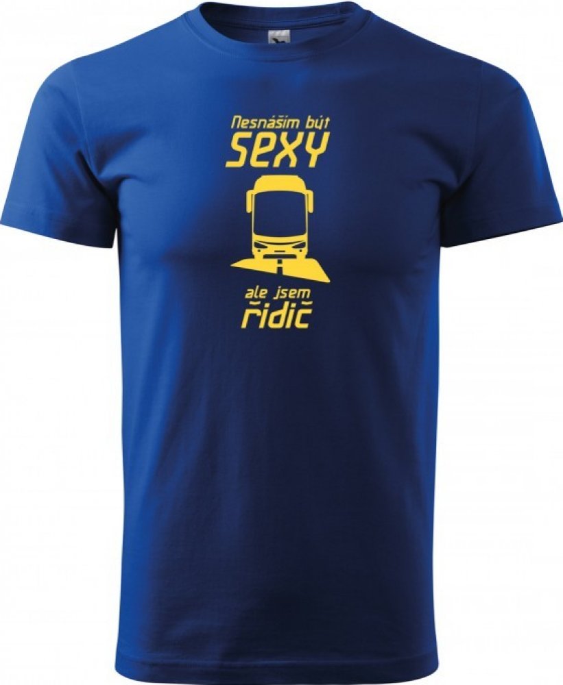 Bezvatriko 108185 tričko Sexy řidič autobusu modrá | Srovnanicen.cz