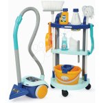 Écoiffier Úklidový vozík s vysavačem Cleaning Trolley Clean Home s 12 doplňky – Sleviste.cz