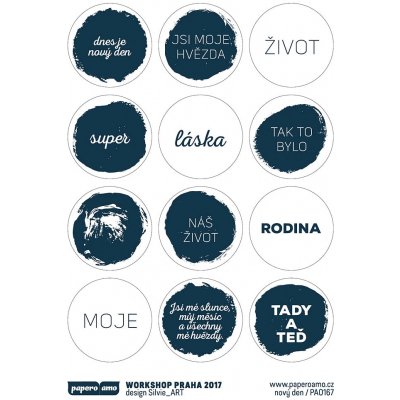 PAPERO AMO ♥ Samolepky - MOJE RODINA / Nový den – Hledejceny.cz